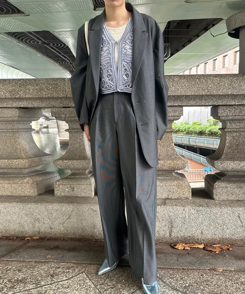 Ameri（アメリ）の「2WAY SATIN BATTEN LACE VEST（ベスト）」 - WEAR