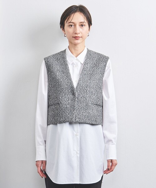 UNITED ARROWS（ユナイテッドアローズ）の「ネップ ベスト（ベスト・レディース・ダークグレー・FREE）」の16枚目の写真