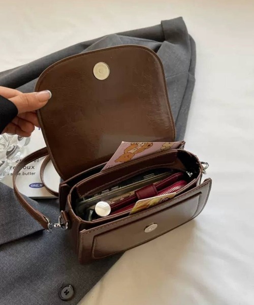 pumpkin port（パンプキンポート）の「リボンポイントミニショルダーバッグ（ショルダーバッグ・レディース・ブラック/アイボリー/レッド/ブラウン/キャメル/ベージュ/ブルー・FREE）」の21枚目の写真