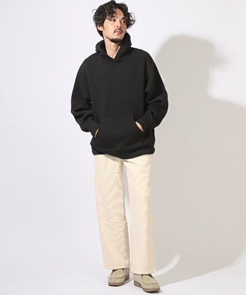 LUXSTYLE(ラグスタイル)の「裏起毛コーデュロイワイドパンツ(その他パンツ・メンズ・ブラック/アイボリー/ベージュ・M/L/XXL/S/XL)」の12枚目の写真