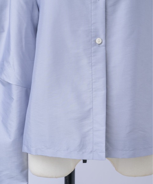 igi(イジ)の「LIGHT SHIRT JACKET / ライトシャツジャケット(その他アウター・レディース・ブロンズ/ライトパープル/ブラック・FREE)」の9枚目の写真