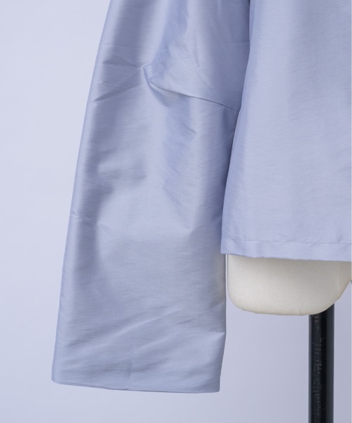 igi(イジ)の「LIGHT SHIRT JACKET / ライトシャツジャケット(その他アウター・レディース・ブロンズ/ライトパープル/ブラック・FREE)」の10枚目の写真