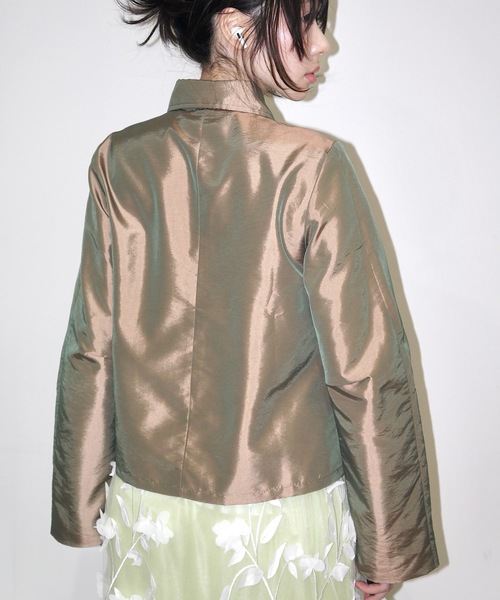 igi(イジ)の「LIGHT SHIRT JACKET / ライトシャツジャケット(その他アウター・レディース・ブロンズ/ライトパープル/ブラック・FREE)」の20枚目の写真