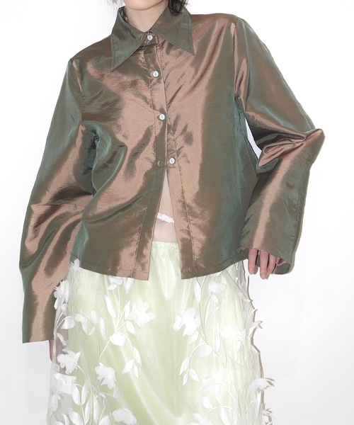 【igi】LIGHT SHIRT JACKET ブラック ピンク igi】LIGHT SHIRT JACKET ブラック ピンク