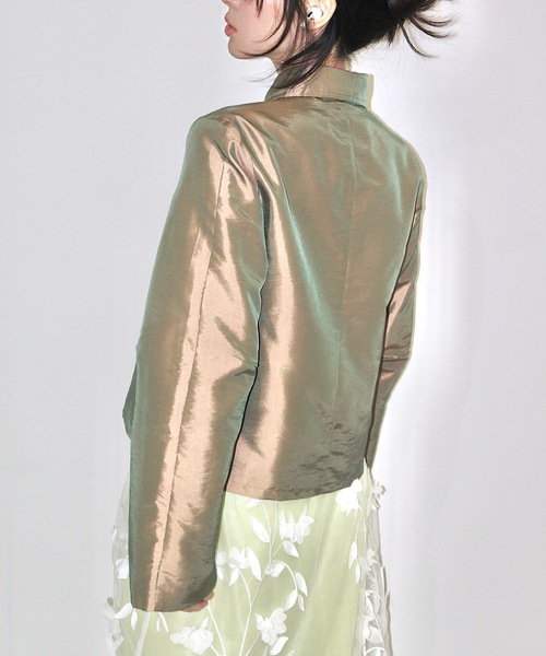 igi(イジ)の「LIGHT SHIRT JACKET / ライトシャツジャケット(その他アウター・レディース・ブロンズ/ライトパープル/ブラック・FREE)」の16枚目の写真