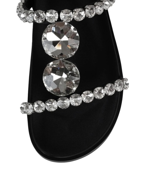 Jeffrey Campbell（ジェフリーキャンベル）の「キラキラ フラットサンダル（サンダル・レディース・ブラック・35/36/37/38/39）」の4枚目の写真