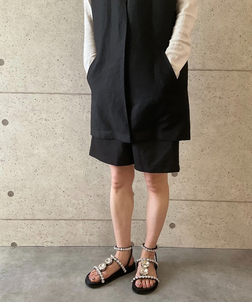 Jeffrey Campbell（ジェフリーキャンベル）の「キラキラ フラットサンダル（サンダル・レディース・ブラック・35/36/37/38/39）」の14枚目の写真