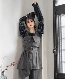 tailored tunic bustier / テーラードチュニックビスチェ