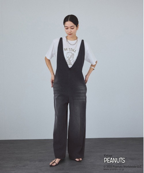 SALON adam et rope'（サロン アダム エ ロペ）の「【WEB限定】デニムサロペット 2（サロペット/オーバーオール・レディース・サックスブルー/チャコールグレー/オフホワイト・M/S）」の20枚目の写真