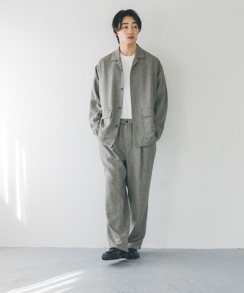 LOWRYS FARM（ローリーズファーム）の「メランジツイルステッチパンツ　 242470（その他パンツ・メンズ・チャコールグレー/グレー・MEDIUM/LARGE）」の11枚目の写真