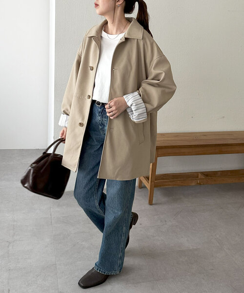 ディスコート　DISCOAT フェイクスエードショートコート　グレージュ　限定 ユニセックス】フェイクスエードショートコート（その他アウター