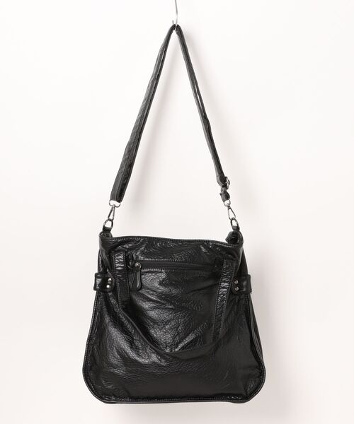 Chikashitsu +】antique like coating tote bag shoulder bag