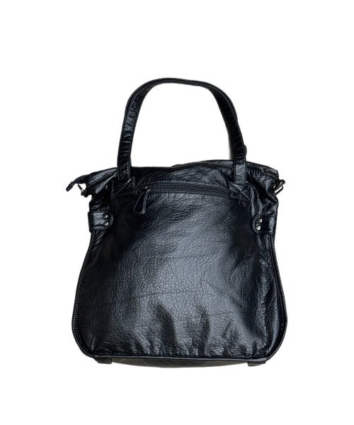 Chikashitsu +（チカシツプラス）の「【Chikashitsu +】antique like eco leather tote bag / 【チカシツプラス】アンティーク風2wayショルダーバッグ（ショルダーバッグ・メンズ・ブラック・ONE SIZE）」の16枚目の写真