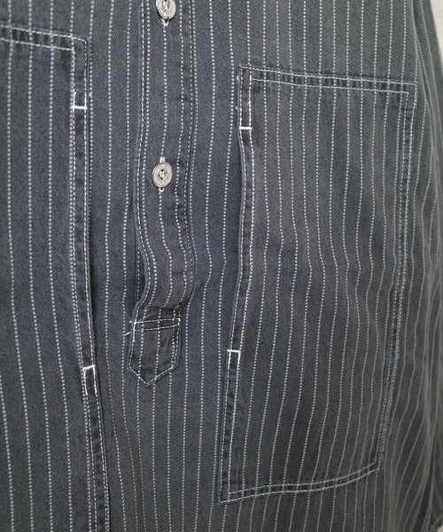 HOUSTON（ヒューストン）の「【T7】【HOUSTON】WABASH PULLOVER SHIRT / ウォバッシュ プルオーバー シャツ 40807（シャツ/ブラウス・メンズ・ワンウォッシュ/インディゴブルー/ブラック系その他/ブラック・MEDIUM/LARGE/X-LARGE/XX-LARGE）」の22枚目の写真