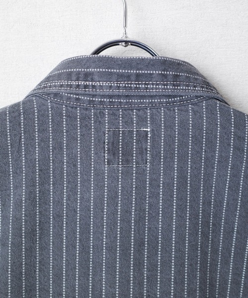 HOUSTON（ヒューストン）の「【T7】【HOUSTON】WABASH PULLOVER SHIRT / ウォバッシュ プルオーバー シャツ 40807（シャツ/ブラウス・メンズ・ワンウォッシュ/インディゴブルー/ブラック系その他/ブラック・MEDIUM/LARGE/X-LARGE/XX-LARGE）」の19枚目の写真