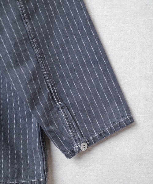 HOUSTON（ヒューストン）の「【T7】【HOUSTON】WABASH PULLOVER SHIRT / ウォバッシュ プルオーバー シャツ 40807（シャツ/ブラウス・メンズ・ワンウォッシュ/インディゴブルー/ブラック系その他/ブラック・MEDIUM/LARGE/X-LARGE/XX-LARGE）」の18枚目の写真