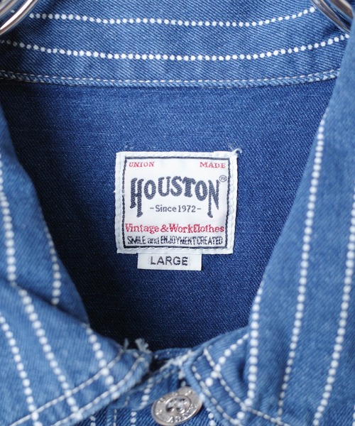 HOUSTON（ヒューストン）の「【T7】【HOUSTON】WABASH PULLOVER SHIRT / ウォバッシュ プルオーバー シャツ 40807（シャツ/ブラウス・メンズ・ワンウォッシュ/インディゴブルー/ブラック系その他/ブラック・MEDIUM/LARGE/X-LARGE/XX-LARGE）」の15枚目の写真