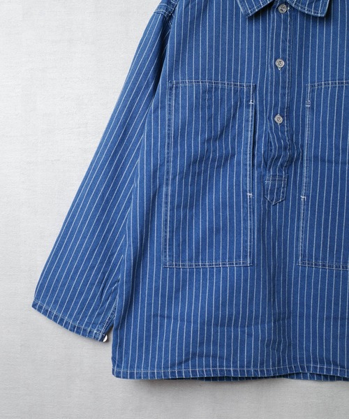 HOUSTON（ヒューストン）の「【T7】【HOUSTON】WABASH PULLOVER SHIRT / ウォバッシュ プルオーバー シャツ 40807（シャツ/ブラウス・メンズ・ワンウォッシュ/インディゴブルー/ブラック系その他/ブラック・MEDIUM/LARGE/X-LARGE/XX-LARGE）」の14枚目の写真