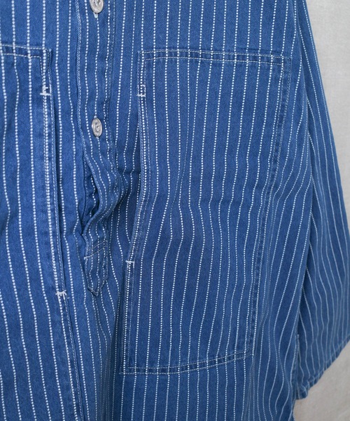 HOUSTON（ヒューストン）の「【T7】【HOUSTON】WABASH PULLOVER SHIRT / ウォバッシュ プルオーバー シャツ 40807（シャツ/ブラウス・メンズ・ワンウォッシュ/インディゴブルー/ブラック系その他/ブラック・MEDIUM/LARGE/X-LARGE/XX-LARGE）」の12枚目の写真