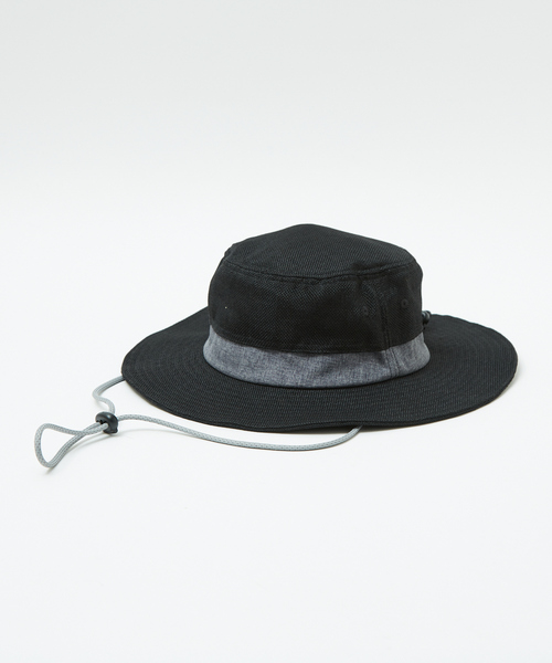 Ruben（ルーベン）の「【RUBEN/ルーベン】LINEN LIKE SAFARI HAT/リネンライクサファリハット/顎紐取り外し可能（ハット・メンズ・ブラック/ベージュ/ブラウン・フリー）」の8枚目の写真