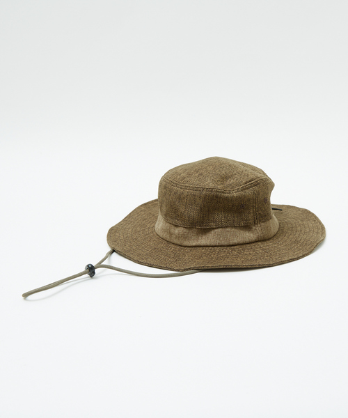 Ruben（ルーベン）の「【RUBEN/ルーベン】LINEN LIKE SAFARI HAT/リネンライクサファリハット/顎紐取り外し可能（ハット・メンズ・ブラック/ベージュ/ブラウン・フリー）」の18枚目の写真