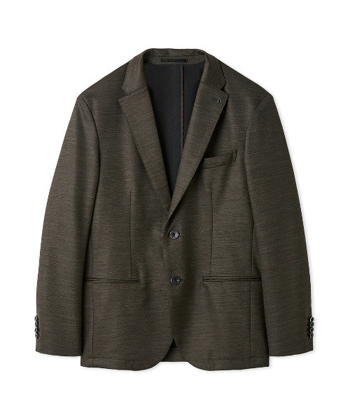 AOURE(アウール)の「CERIMONIA WOOL JERSEY JACKET(テーラードジャケット・メンズ・ブラウン/グレー・MEDIUM/LARGE/SMALL)」の2枚目の写真