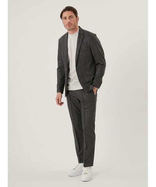 AOURE(アウール)の「CERIMONIA WOOL JERSEY JACKET(テーラードジャケット・メンズ・ブラウン/グレー・MEDIUM/LARGE/SMALL)」の5枚目の写真