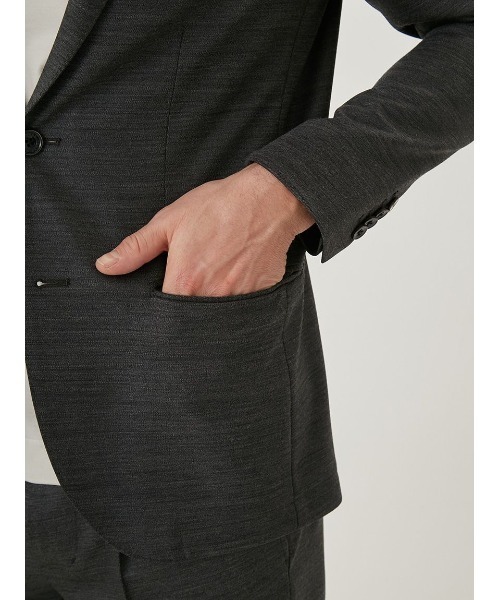 AOURE(アウール)の「CERIMONIA WOOL JERSEY JACKET(テーラードジャケット・メンズ・ブラウン/グレー・MEDIUM/LARGE/SMALL)」の12枚目の写真
