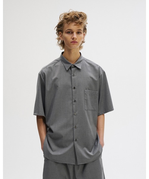 SOPHNET.（ソフネット）の「SUMMER STRETCH WOOL S/S SHIRT（シャツ/ブラウス・メンズ・ブラック/グレー/ネイビー・SMALL/MEDIUM/LARGE/X-LARGE）」の12枚目の写真