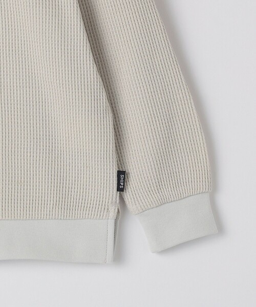 SHIPS（シップス）の「SHIPS KIDS:100～130cm / ワッフル 長袖 TEE（Tシャツ/カットソー・キッズ・ベージュ/ブルー・110/100/120/130）」の5枚目の写真