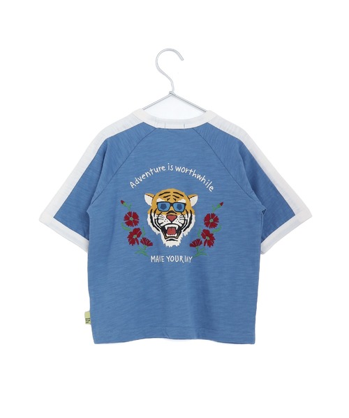 MAKE YOUR DAY(メイクユアデイ)の「トラスカジャン風半袖Tシャツ■パパサイズ(Tシャツ/カットソー・メンズ・ブルー/ブラック/レッド・L/M)」の1枚目の写真