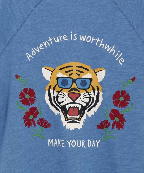 MAKE YOUR DAY(メイクユアデイ)の「トラスカジャン風半袖Tシャツ■パパサイズ(Tシャツ/カットソー・メンズ・ブルー/ブラック/レッド・L/M)」の10枚目の写真