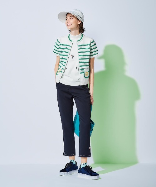 Picone CLUB(ピッコーネクラブ)の「裾ステッチ冷感パンツ(その他パンツ・レディース・ライトブルー/ベージュ/ネイビー/ホワイト・S/M/L/LL)」の13枚目の写真