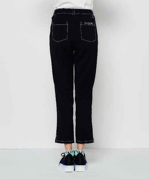 Picone CLUB(ピッコーネクラブ)の「裾ステッチ冷感パンツ(その他パンツ・レディース・ライトブルー/ベージュ/ネイビー/ホワイト・S/M/L/LL)」の10枚目の写真