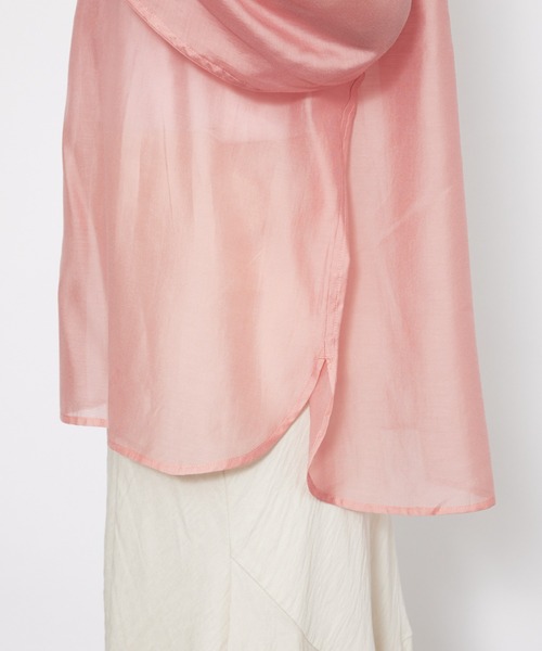 BEVERLY HILLS POLO CLUB（ビバリーヒルズポロクラブ）の「【BEVERLY HILLS POLO CLUB / ビバリーヒルズ ポロクラブ】シアーシャツ / ワンポイント【WEB限定】（シャツ/ブラウス・レディース・ピンク/オフホワイト・フリー）」の19枚目の写真