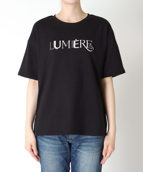 セール】スタッズMIXロゴ刺繍Tシャツ（Tシャツ/カットソー