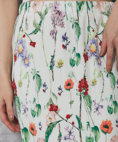 ◆25SS◆関送込【CHLOE】シルク*花柄*プリーツスカート 花柄プリーツロングスカート（スカート）｜ANOTHER S（アナザー