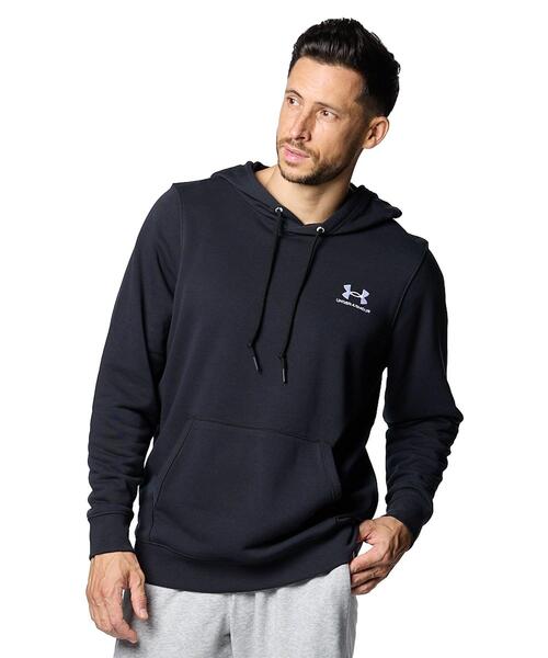 UNDER ARMOUR(アンダーアーマー)の「UAエッセンシャルテリー フーディー(トレーニング/メンズ)(スウェット・メンズ・ブラック系その他・M/L/2XL/XL/S/3XL)」の1枚目の写真