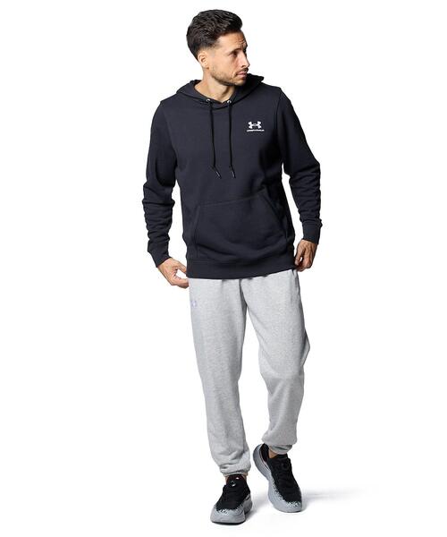 UNDER ARMOUR(アンダーアーマー)の「UAエッセンシャルテリー フーディー(トレーニング/メンズ)(スウェット・メンズ・ブラック系その他・M/L/2XL/XL/S/3XL)」の3枚目の写真