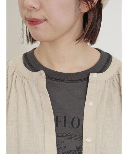 Samansa Mos2（サマンサ モスモス）の「バンドカラー比翼ブラウス（シャツ/ブラウス・レディース・サックスブルー/オフホワイト/チャコールグレー/ベージュ・F）」の9枚目の写真