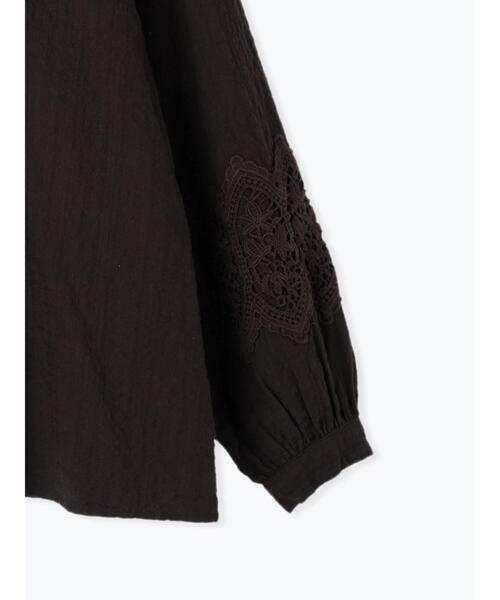 Samansa Mos2（サマンサ モスモス）の「バンドカラー比翼ブラウス（シャツ/ブラウス・レディース・サックスブルー/オフホワイト/チャコールグレー/ベージュ・F）」の21枚目の写真