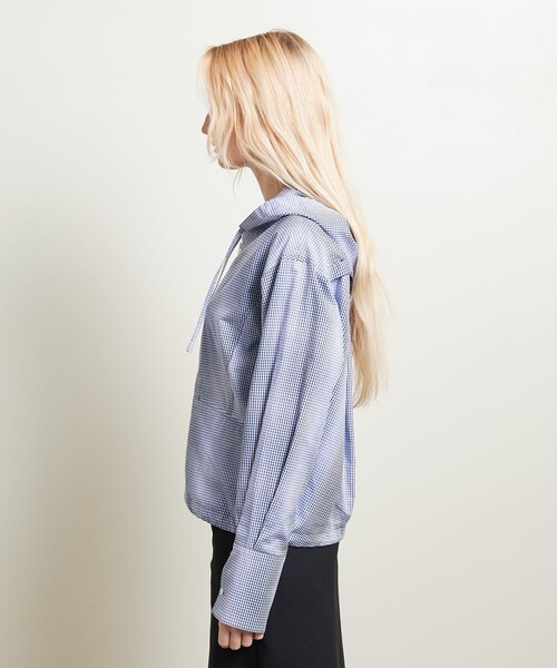 ATTISESSION レース イン シャツ/チェック セール】＜ATTISESSION＞レース イン シャツ/チェック（シャツ