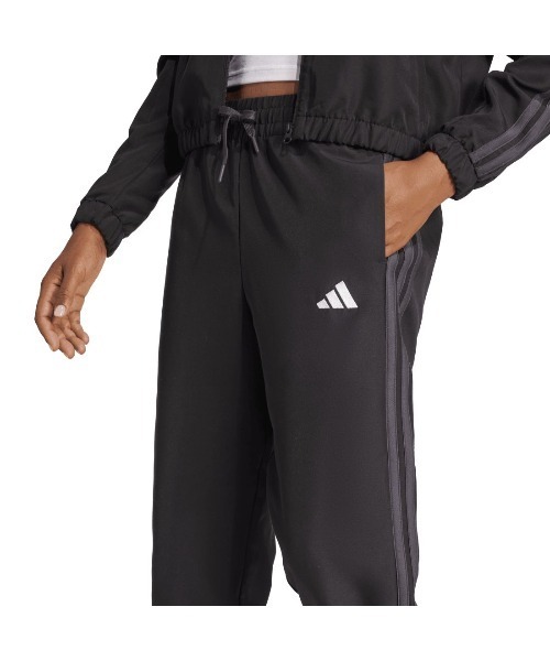 adidas（アディダス）の「アディダス adidas ボールドブロック トラックスーツ（ジャージ・レディース・ブラック・S/M/L/XL）」の6枚目の写真