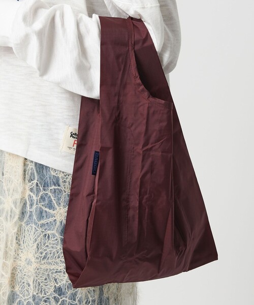BAGGU(バグー)の「<BAGGU>ポケッタブルバッグ/BABY(エコバッグ/サブバッグ・レディース・その他2/その他1/ダークブラウン・FREE)」の2枚目の写真