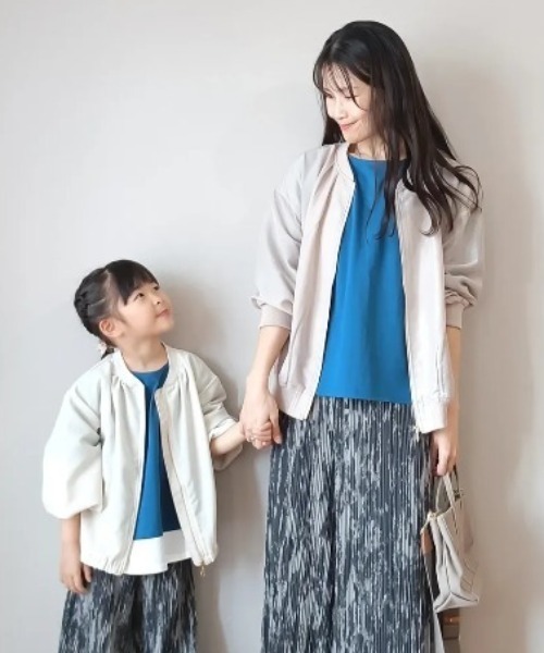 ゆうぞうniko and… プレイステーション 刺繍 限定リブブルゾン M セール】【親子コーデ】シアリブブルゾン（120~160cm）（ブルゾン