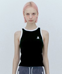 Rest&Recreation トップス　ブラック Rest&Recreation/レスト＆レクリエーション RACER TANK TOP