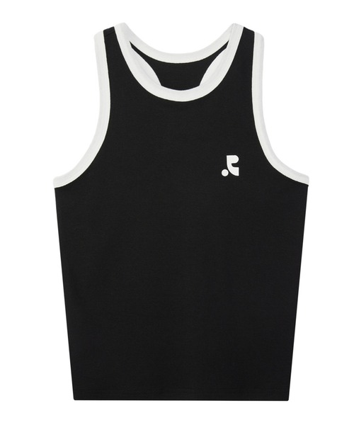 Rest&Recreation（レストアンドレクリエーション）の「Rest&Recreation/レストアンドレクリエーション RACER TANK TOP タンクトップ（タンクトップ・レディース・ブラック/スカイブルー/ピンク/ホワイト・FREE）」の6枚目の写真