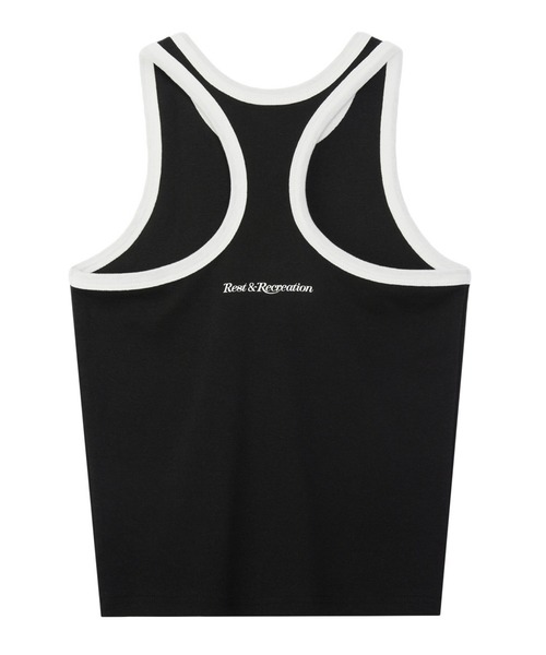 Rest&Recreation（レストアンドレクリエーション）の「Rest&Recreation/レストアンドレクリエーション RACER TANK TOP タンクトップ（タンクトップ・レディース・ブラック/スカイブルー/ピンク/ホワイト・FREE）」の7枚目の写真