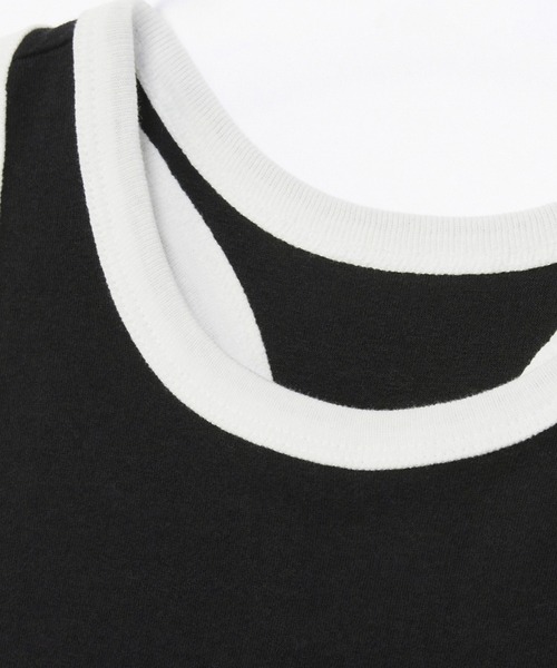 Rest&Recreation（レストアンドレクリエーション）の「Rest&Recreation/レストアンドレクリエーション RACER TANK TOP タンクトップ（タンクトップ・レディース・ブラック/スカイブルー/ピンク/ホワイト・FREE）」の15枚目の写真