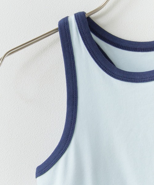 Rest&Recreation（レストアンドレクリエーション）の「Rest&Recreation/レストアンドレクリエーション RACER TANK TOP タンクトップ（タンクトップ・レディース・ブラック/スカイブルー/ピンク/ホワイト・FREE）」の19枚目の写真